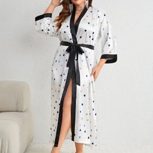 Peignoir de Bain Élégante Grande Taille