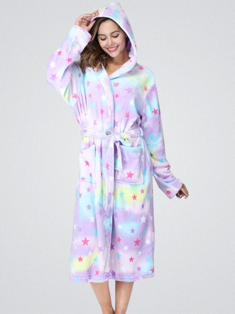 Peignoir Polaire á Motif Étoiles – Image 2