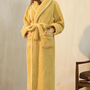 Peignoir Polaire pour Femme‎ Jaune