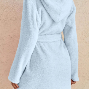 Peignoir Capuche pour Femme | Bleu Clair