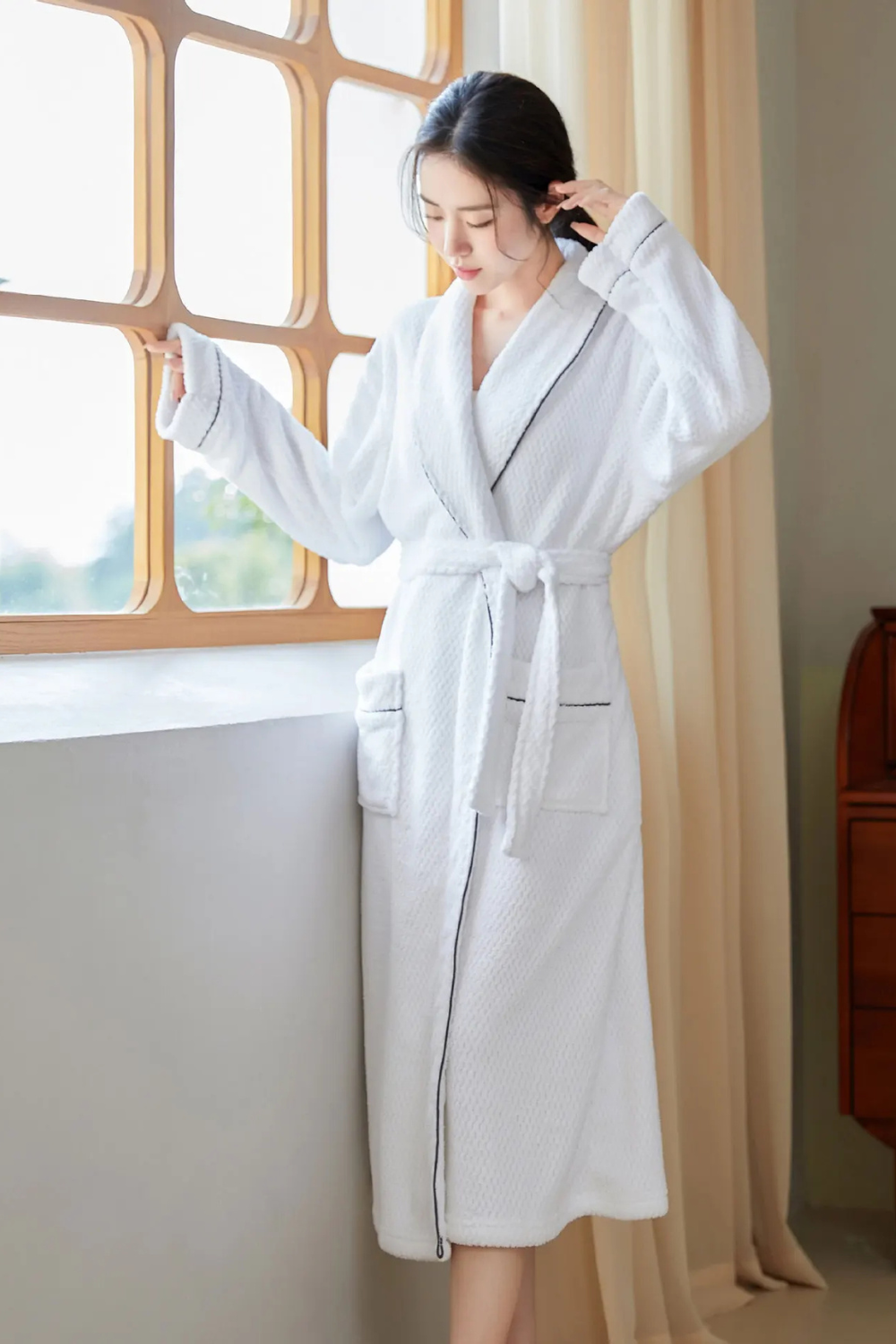 Peignoir d’Hiver Chaud pour Femme – Image 3