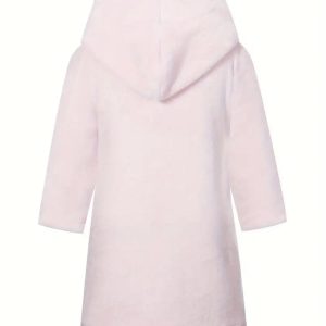 Peignoir de Bain Enfant Fille Polaire Rose