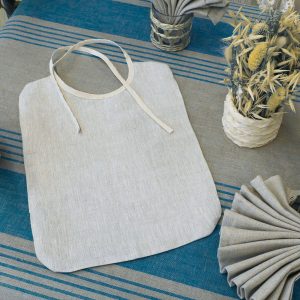 Bavoir adulte 100% lin naturel ALLURE