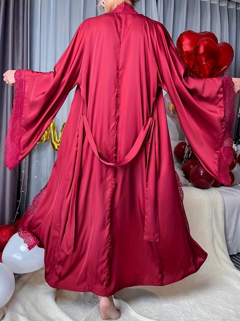 Peignoir de Salon en Satin Élégante – Image 2