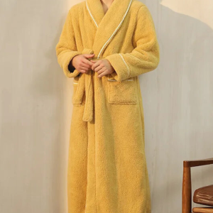 Peignoir Polaire pour Homme‎ Jaune