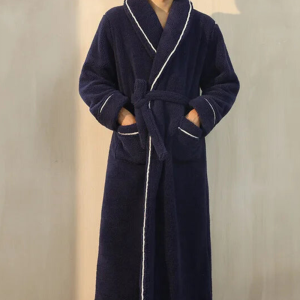 Peignoir Polaire pour Homme‎ Bleu marine