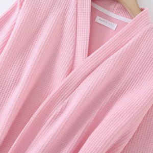 Peignoir Coton Femme Rose