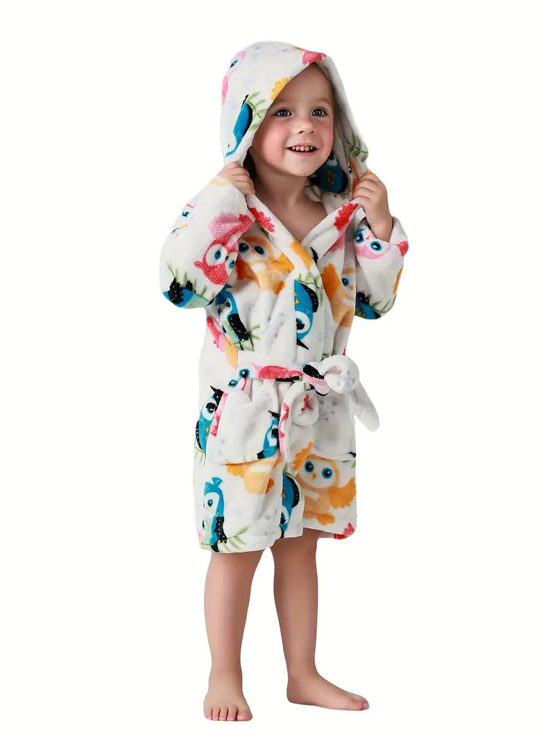 Peignoir de Bain Enfant Blanc a – Image 3