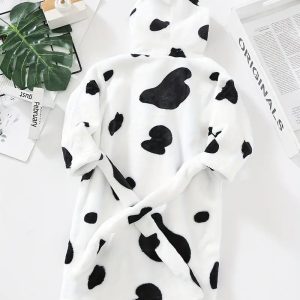 Peignoir de Bain Enfant Polaire Vache