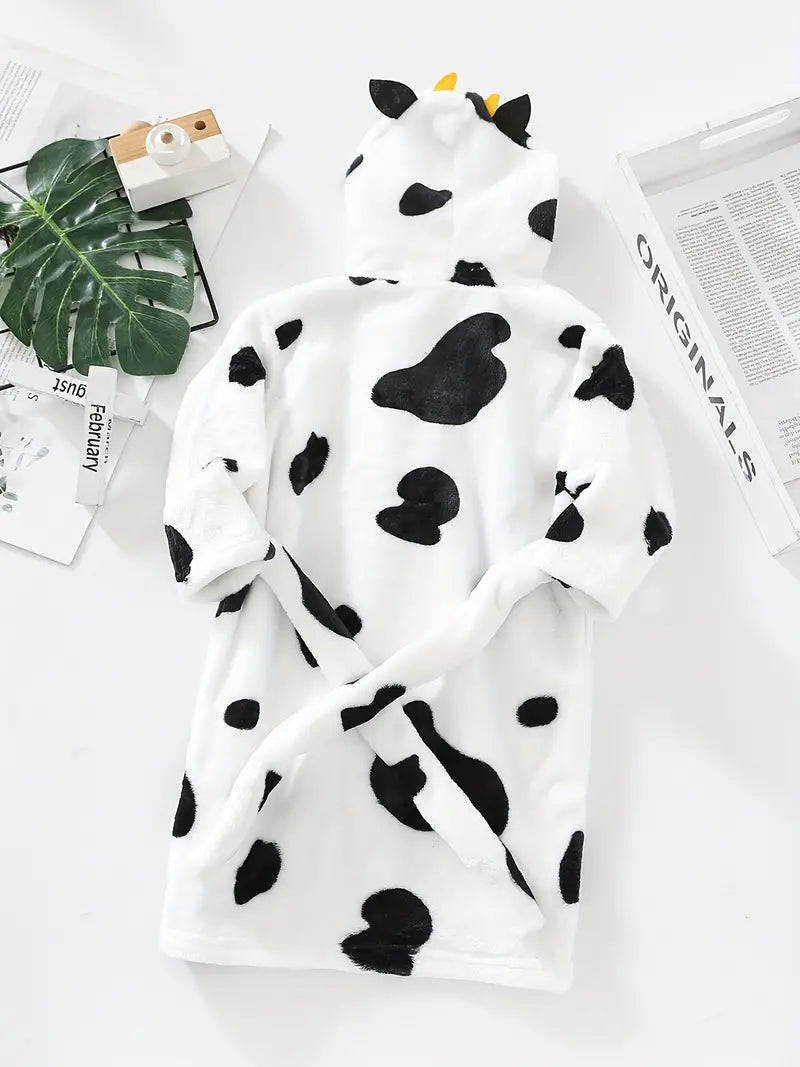 Peignoir de Bain Enfant Polaire Vache