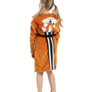 Peignoir de Bain Enfant Polaire Orange