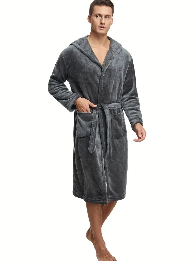 Peignoir Chaud À Capuche Polaire – Image 5