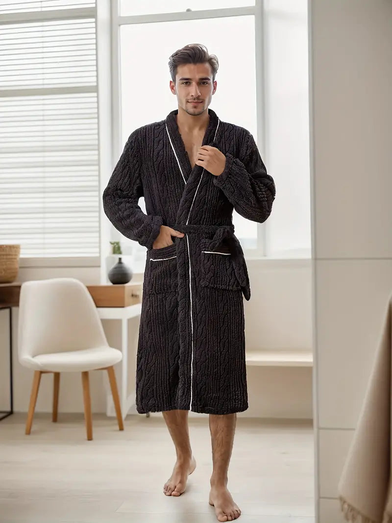 Peignoir en Éponge Épaisse et Douce – Image 4