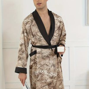 Peignoir Luxueux avec Imprimé Serpent