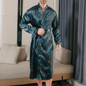 Peignoir de Bain en Satin de Luxe