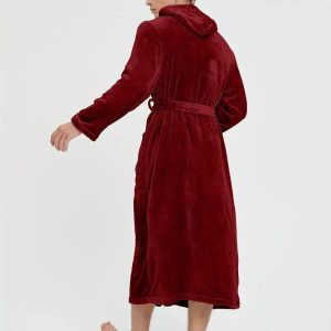 Peignoir Polaire Confortable avec Capuche