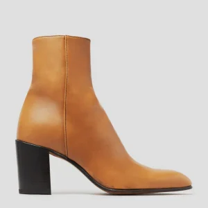 JANIS ANKLE BOOTS 80MM CALFSKIN TAN