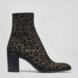 JANIS ANKLE BOOTS 80MM SUEDE LEO