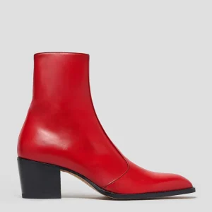 ROMAN 60 MM EN CUIR DE VEAU RED