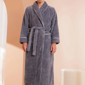 Peignoir Polaire pour Homme‎ Gris
