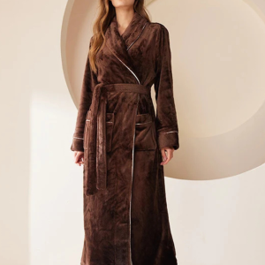 Peignoir Polaire Chaud pour Femme