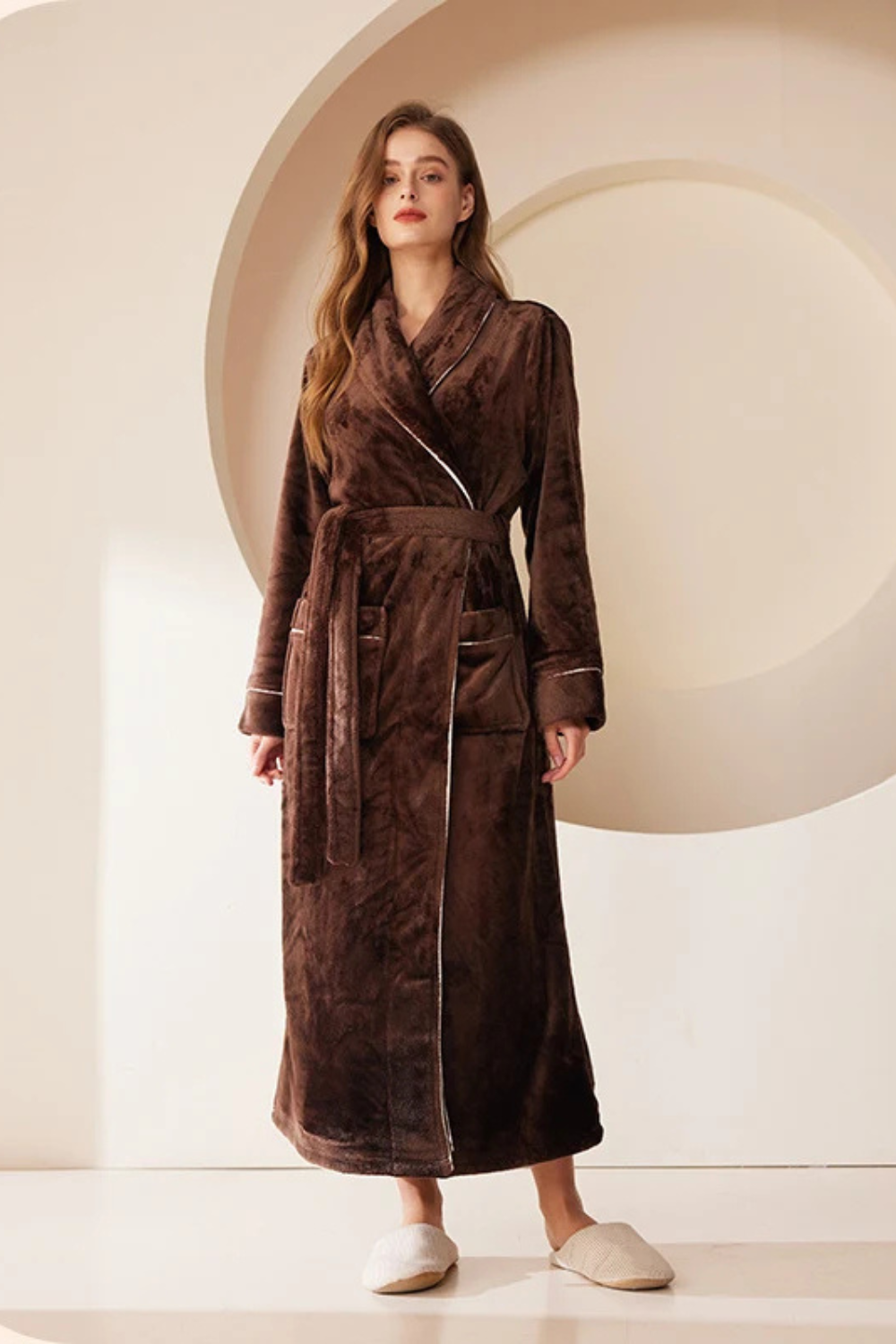 Peignoir Polaire Chaud pour Femme – Image 3