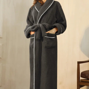 Peignoir Polaire pour Femme‎ Gris foncé