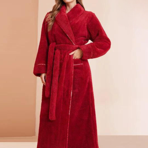 Peignoir Polaire pour Femme‎ Rouge