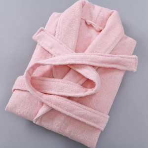 Peignoir soie Éponge Rose