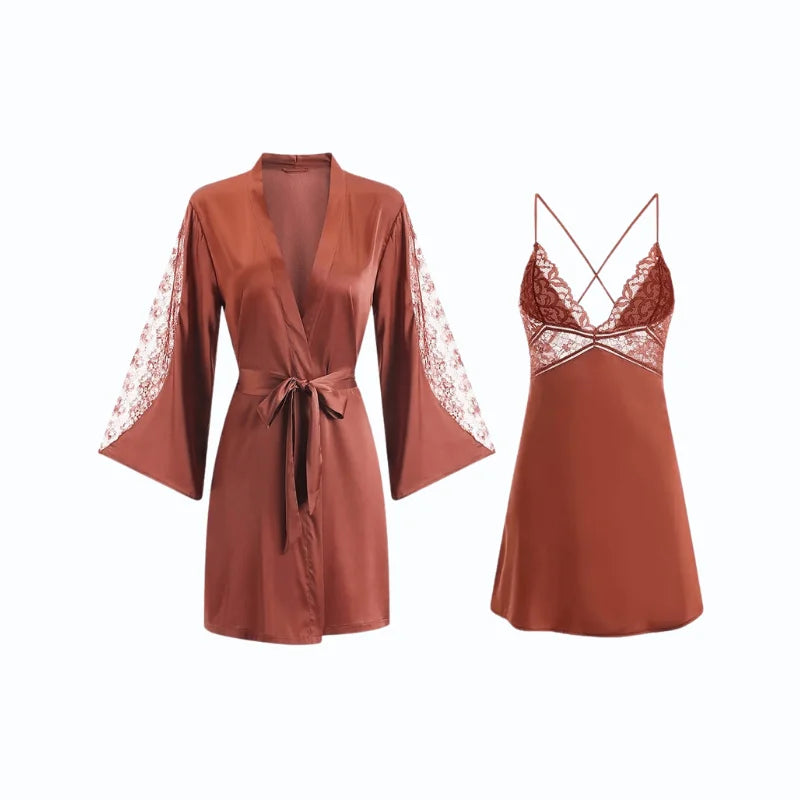 Ensemble Nuisette Peignoir Kimono – Image 3