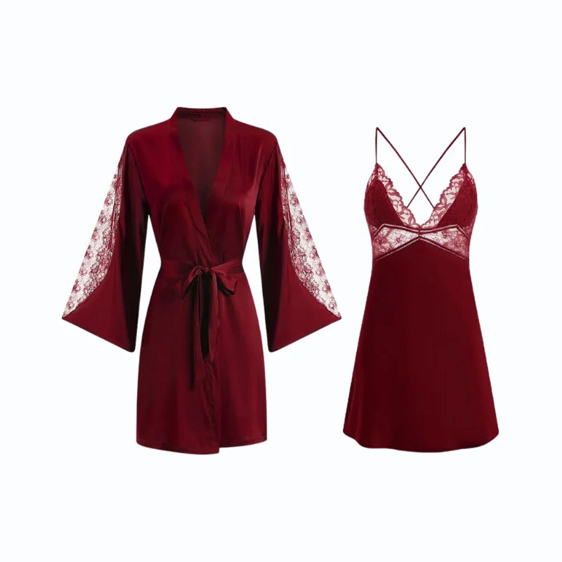 Ensemble Nuisette Peignoir Kimono – Image 5