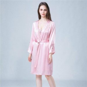 Ensemble Soie Elégant Rose