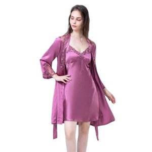 Ensemble Soie Elégant Violet