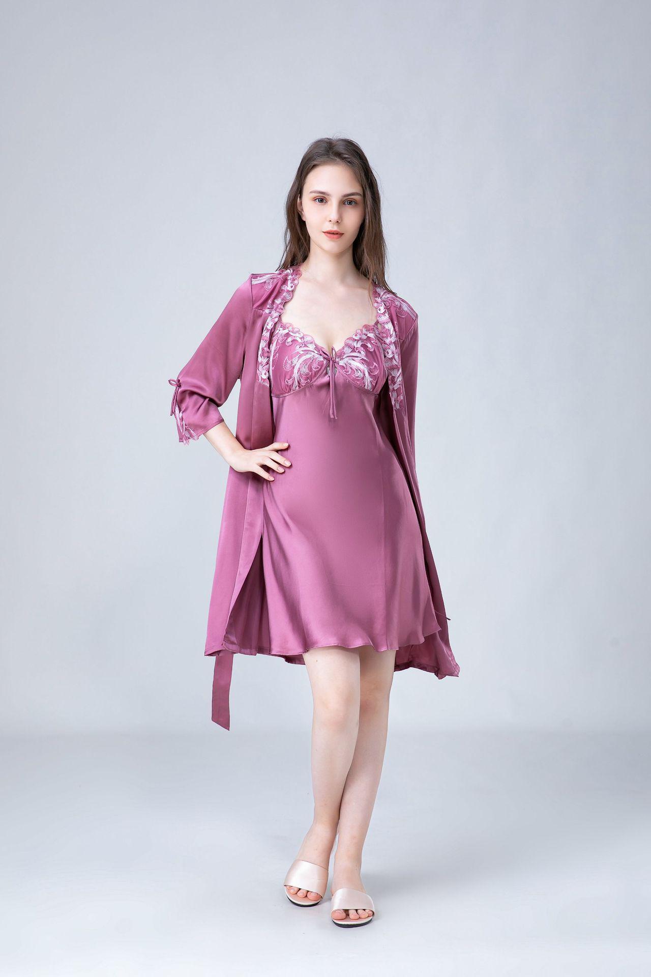 Ensemble Soie Violet – Image 2