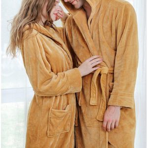 Peignoir Femme Avec Capuche Long