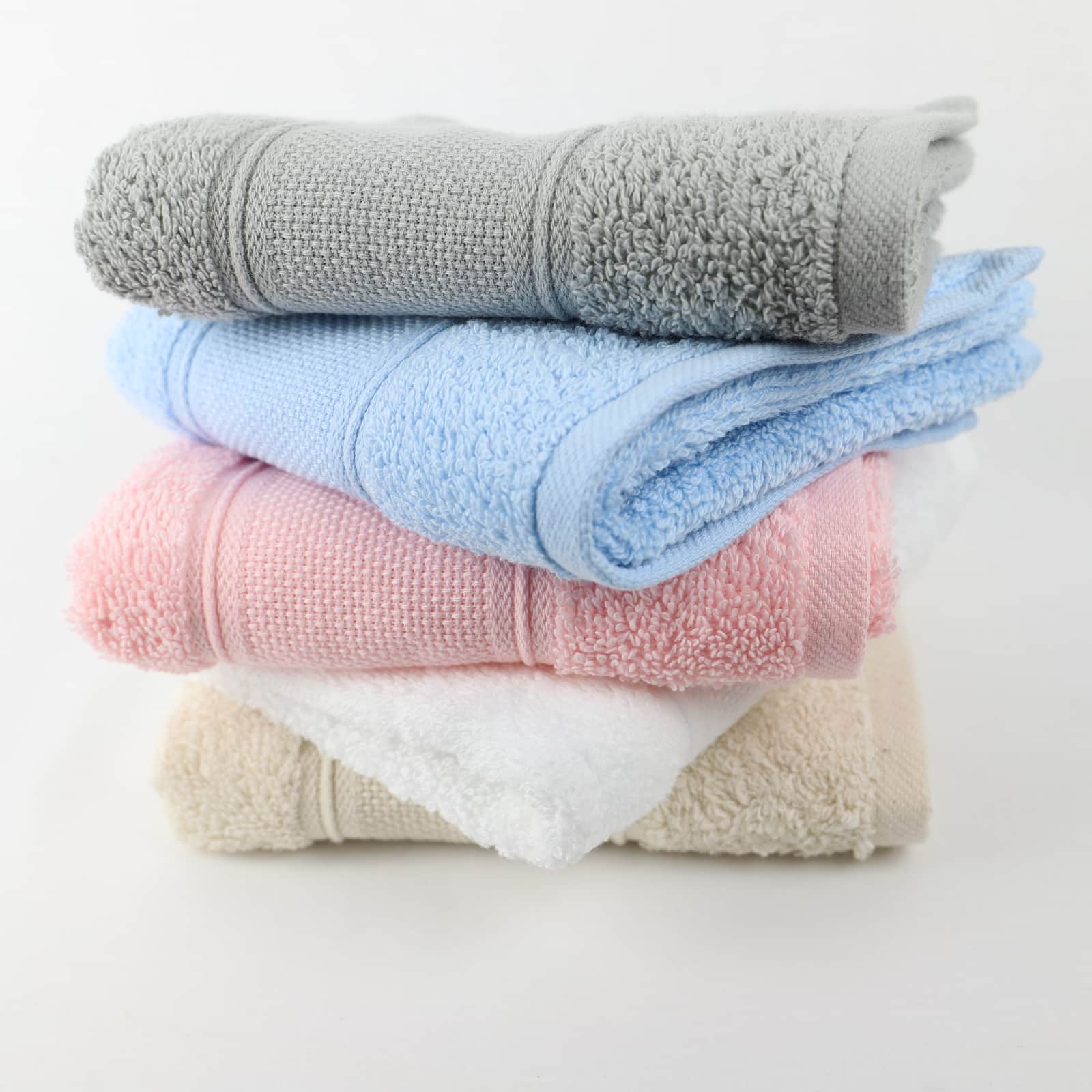 Lot de 2 serviettes invité en coton bouclette éponge avec bande à broder en toile AIDA – Image 3