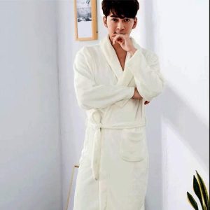 Peignoir De Bain Femme Blanc Polaire