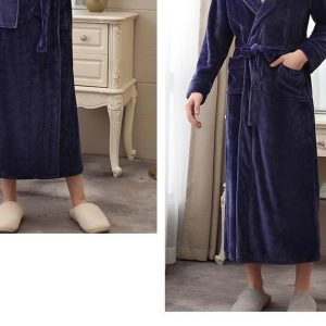 Peignoir De Bain Femme Bleu Marine