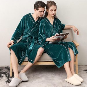 Peignoir De Bain Velours Femme