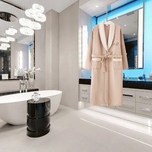 Veste Peignoir Femme – Beige