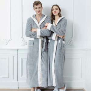 Peignoir Femme Gris Clair