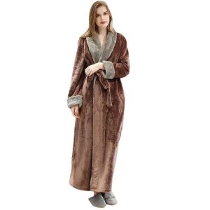 Peignoir Femme Marron