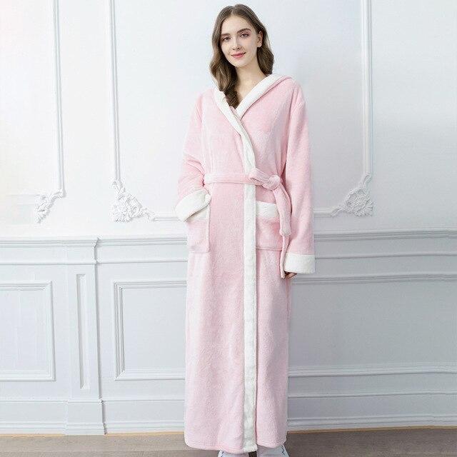 Peignoir Femme Rose Poudré – Image 3