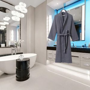 Veste Peignoir Gaufré Femme