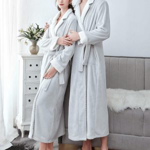 Veste Peignoir Gris Clair