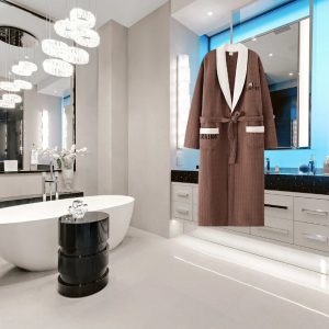 Veste Peignoir Homme – Marron