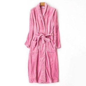 Peignoir soie Rose Femme