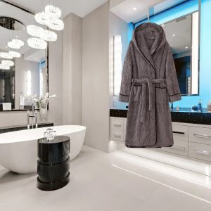 Peignoir de Bain Éponge Homme avec Capuche