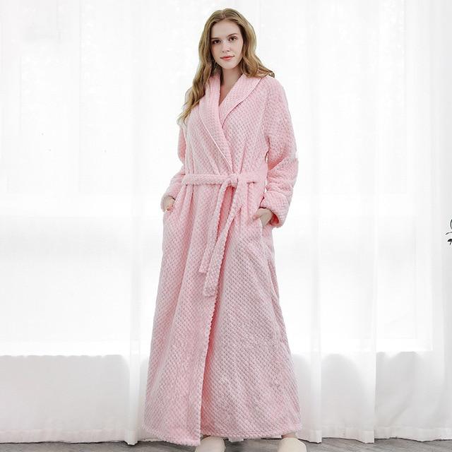 Peignoir de Bain Femme Rose poudré – Image 3