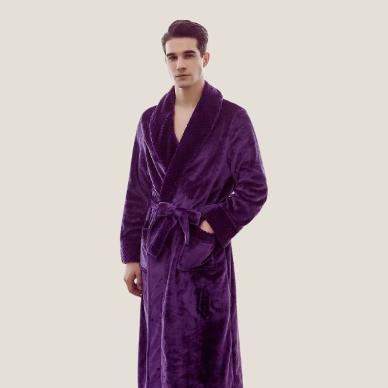 Peignoir soie polaire homme